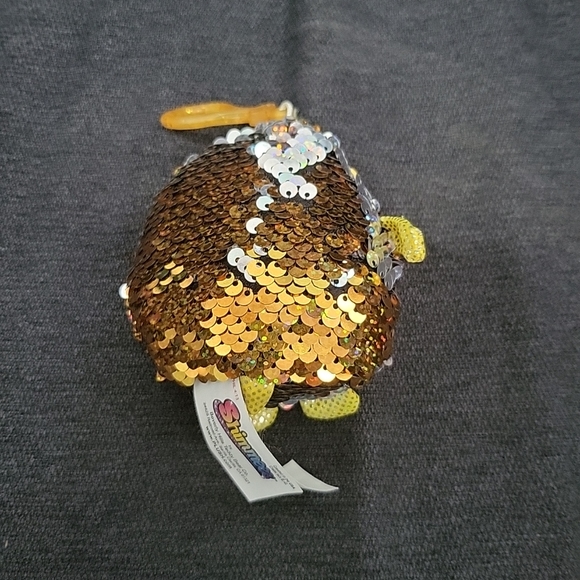 Lot 4 Sequin Shimmeez With Clips Pig Cat Chick & Owl Flip Sequins - Picture 9 of 10